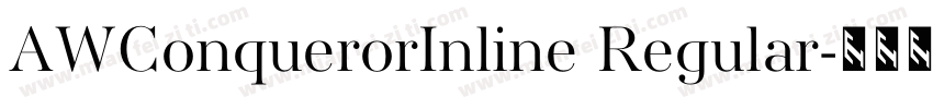 AWConquerorInline Regular字体转换